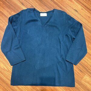 DESIGNER ORIGINALS WOMENS SWEATER BLUE, FITS M(SALE)